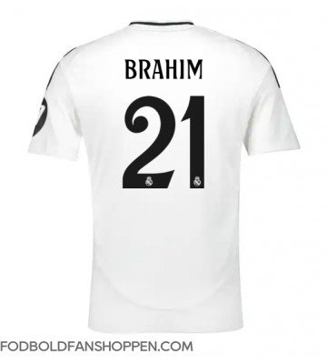 Real Madrid Brahim Diaz #21 Hjemmebanetrøje 2024-25 Kortærmet